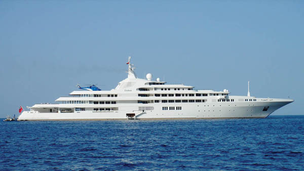DubaiThe third largest yacht in the world at 524 feet, Dubai can sleep up to 115 crew and passengers.The PMY 100: 2014 ▶
