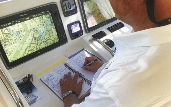 Log It: On extended trips, keeping a proper logbook is essential. Entries should include position, speed, magnetic heading, rpm, and engine-coolant temperature. Also, log every fuel purchase.