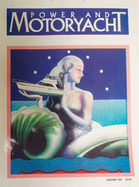 Power & Motoryacht January 1987 cover