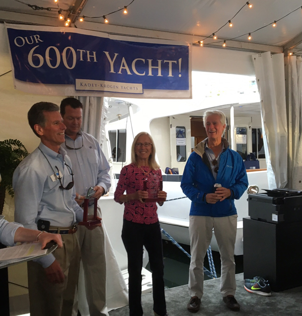 Kadey Krogen celebrated its 600th yacht Kadey Krogen celebrated its 600th yacht
