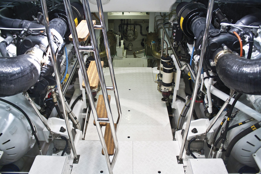 Cheoy Lee 87 Alpha Engine Room – click to enlarge Cheoy Lee 87 Alpha Engine Room - click to enlarge