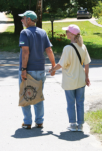 (The Kesslers make a stop near Brooksville United Methodist Church in Bucks Harbor, Maine)