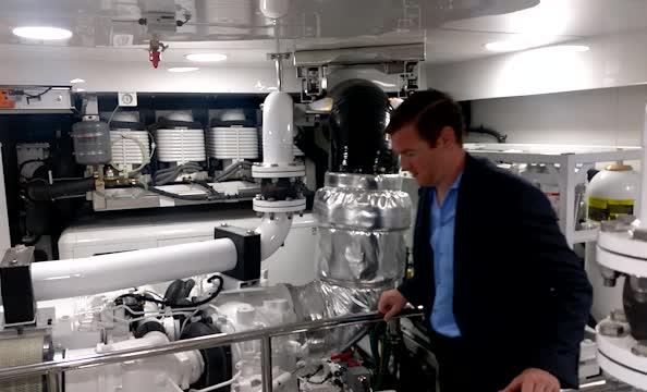 Ocean Alexander 120 Engine Room