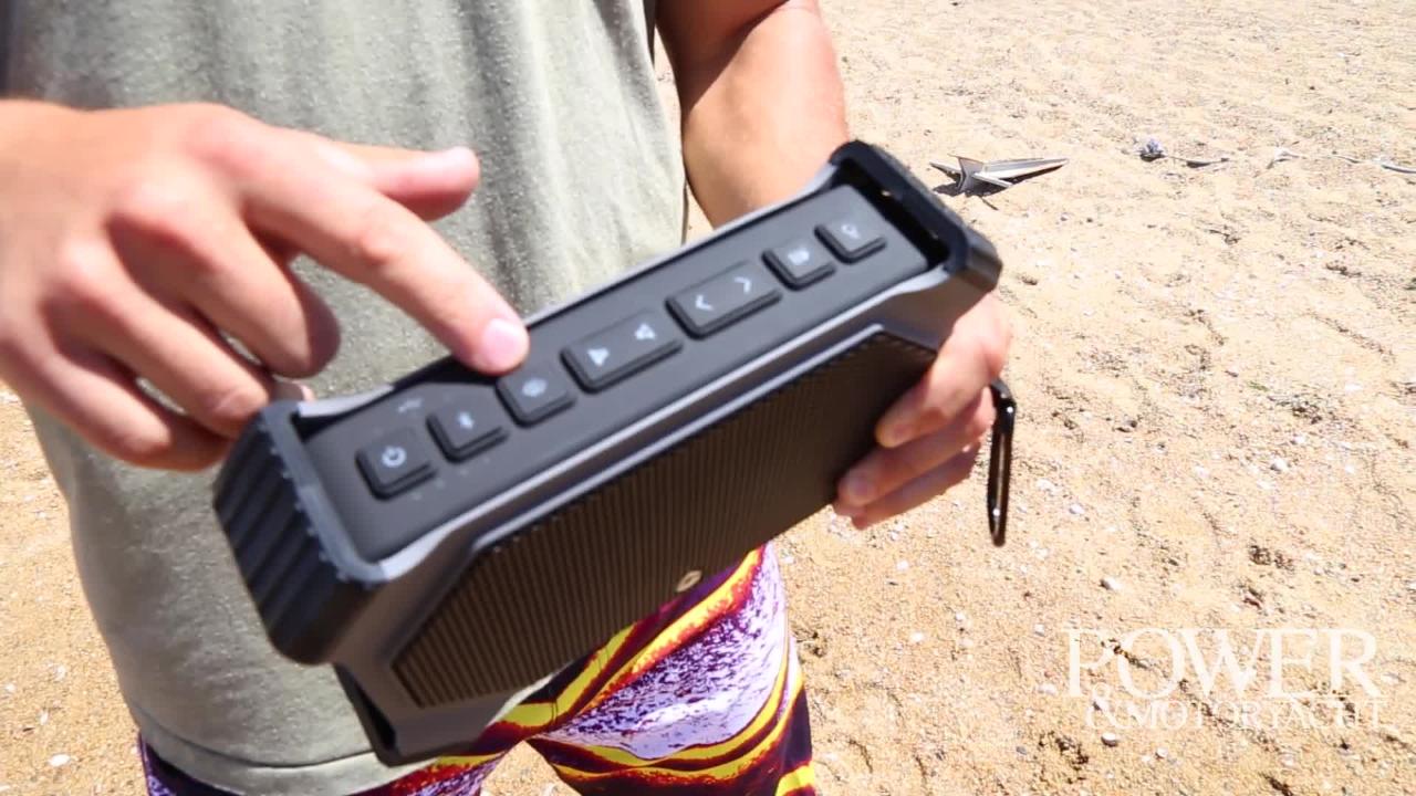 ECOXGEAR EcoSlate Waterproof Bluetooth Speaker