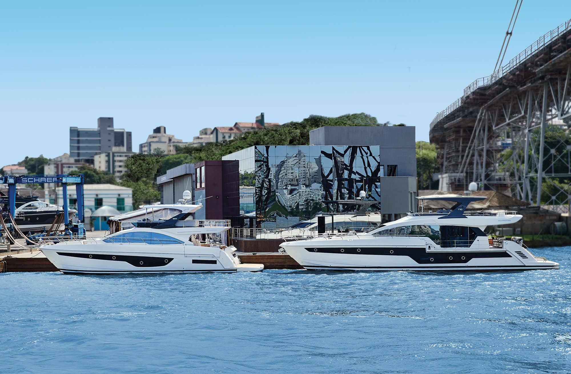 Two boats docked