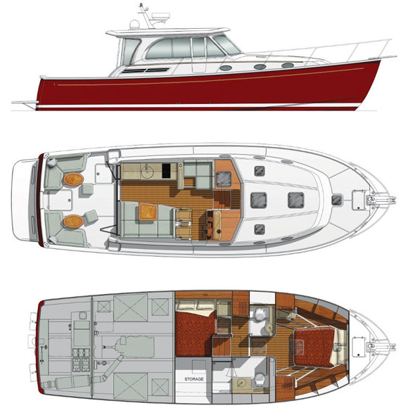 Back Cove 41 deckplans