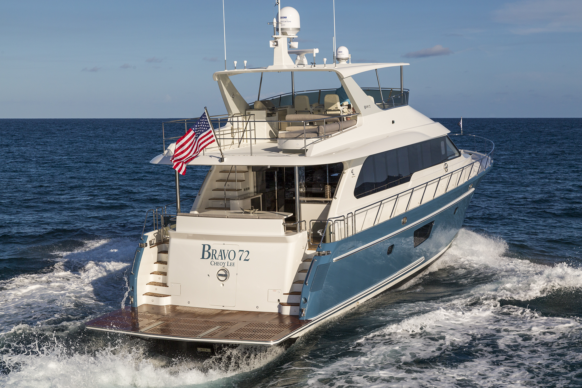 Cheoy Lee Bravo 72 Aerial 8955 ©JimRaycroft