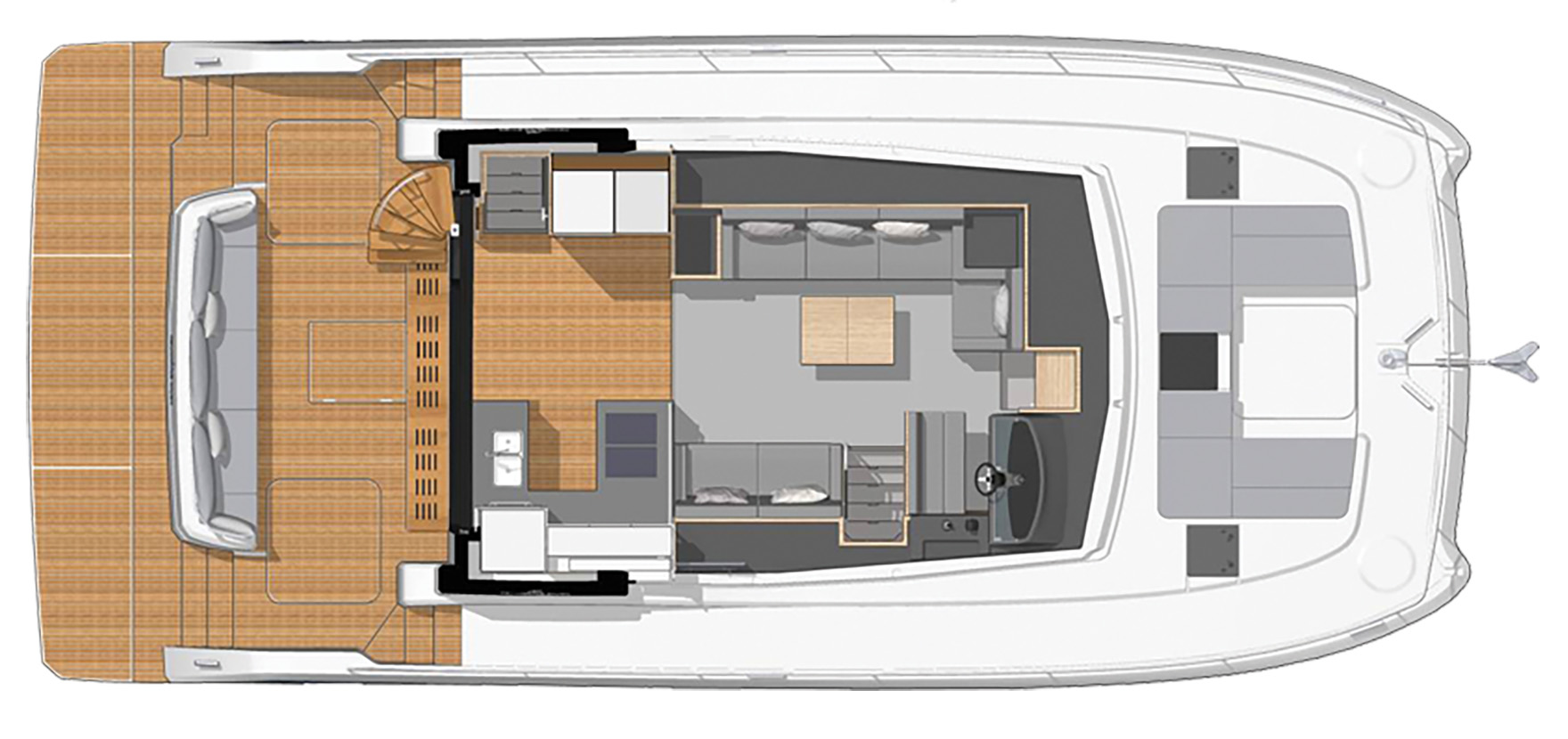 Fountaine Pajot 44 layout diagram