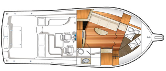 Albemarle 360 EXF deck plans