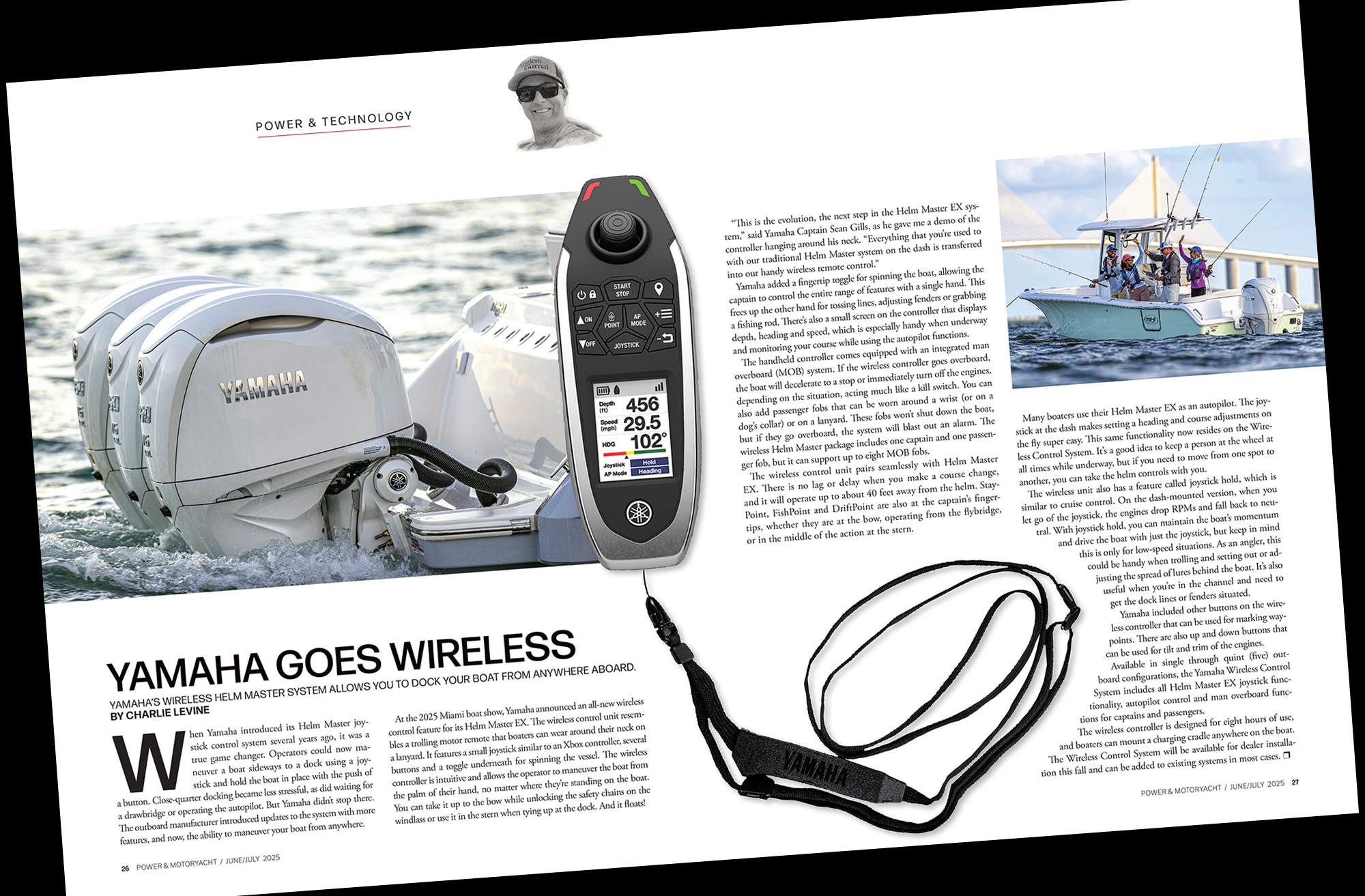 magazine page spread