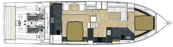 Rio Yachts 56 Granturismo deckplans - lower deck