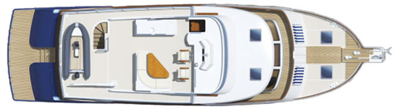 Marlow 62E - deckplans, top deck