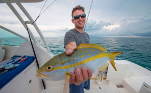 Kevin Koenig and a fish