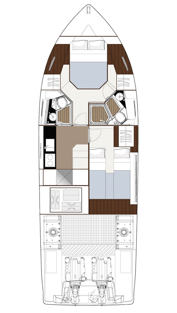 Sealine F380 deckplans