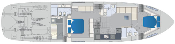 Pershing 70 deckplans