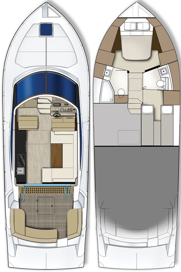 Carver C43 deckplans