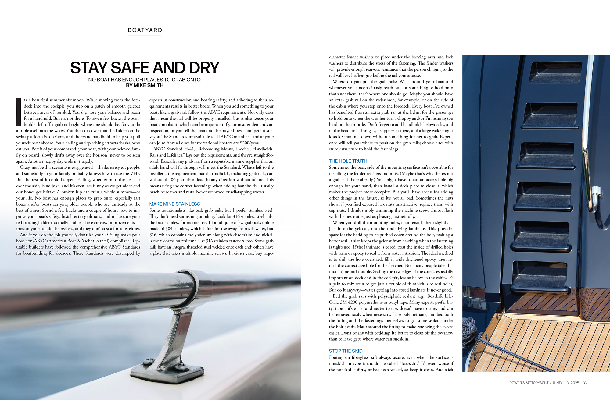 magazine spread