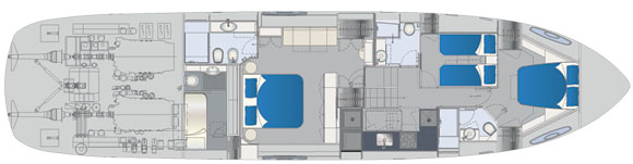 Pershing 70 deckplans