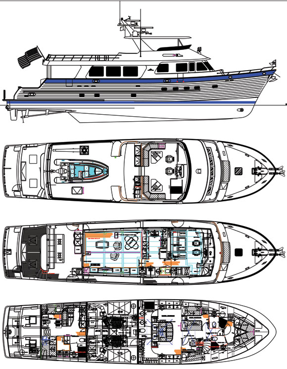 Outer Reef 860 deckplans
