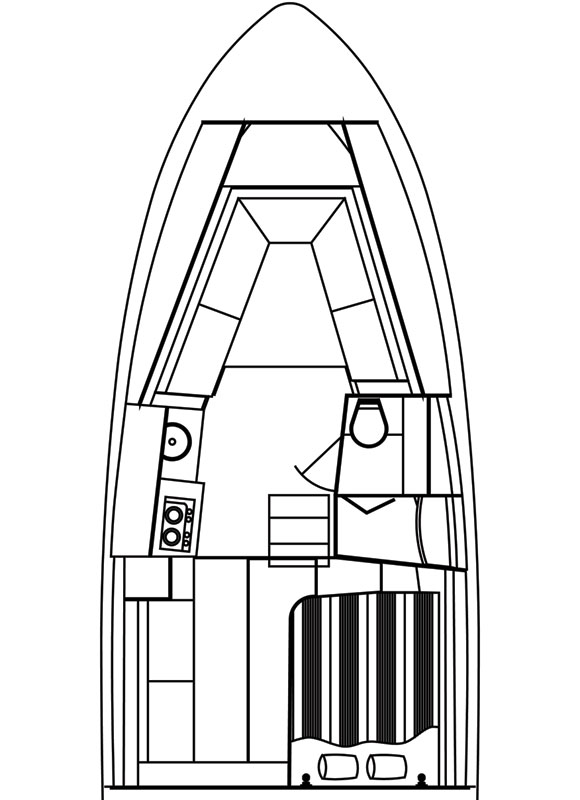 Cruisers 390 Express Coupe deckplans