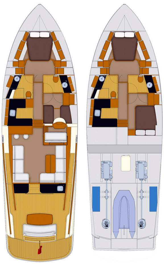 Palm Beach 52 deck plans