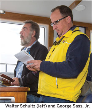 Walter Schulz (left) and George Sass, Jr.