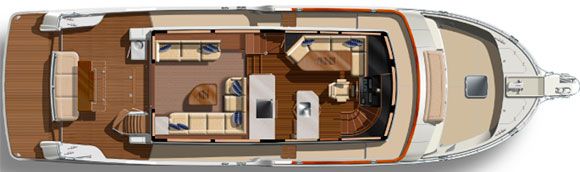 Grand Banks 55 Aleutian RP - Main Deck Layout