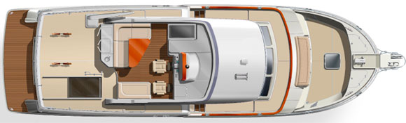 Grand Banks 55 Aleutian RP - Deck Layout