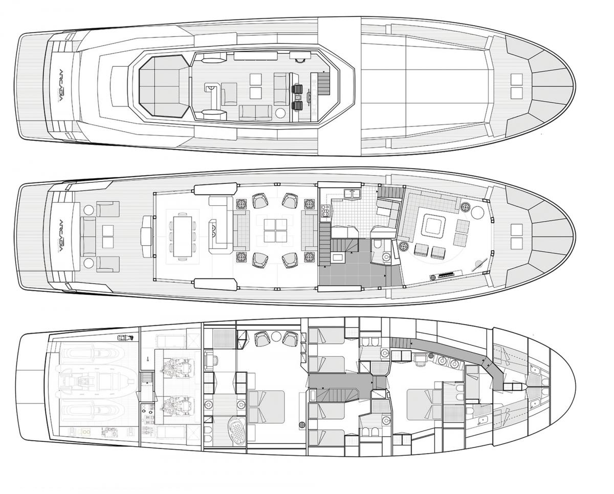 Arcadia 100 layout diagrams