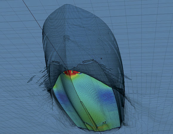 Schematic of Magellano 50  running surface.