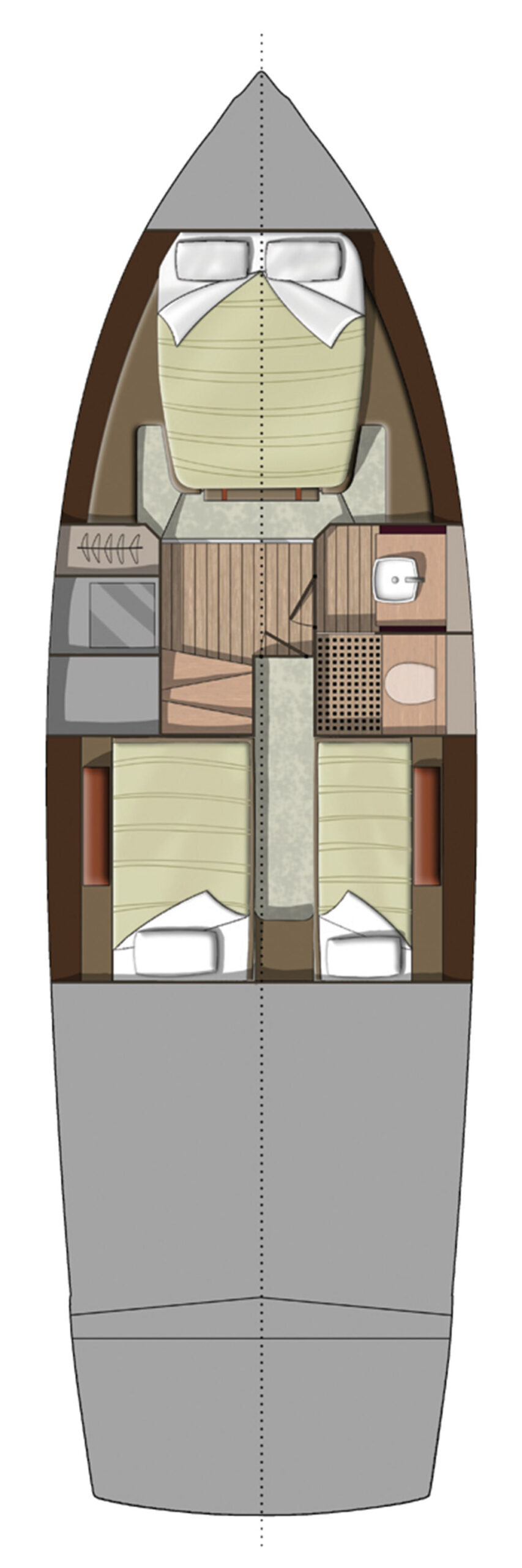 Invictus 370GT layout diagram