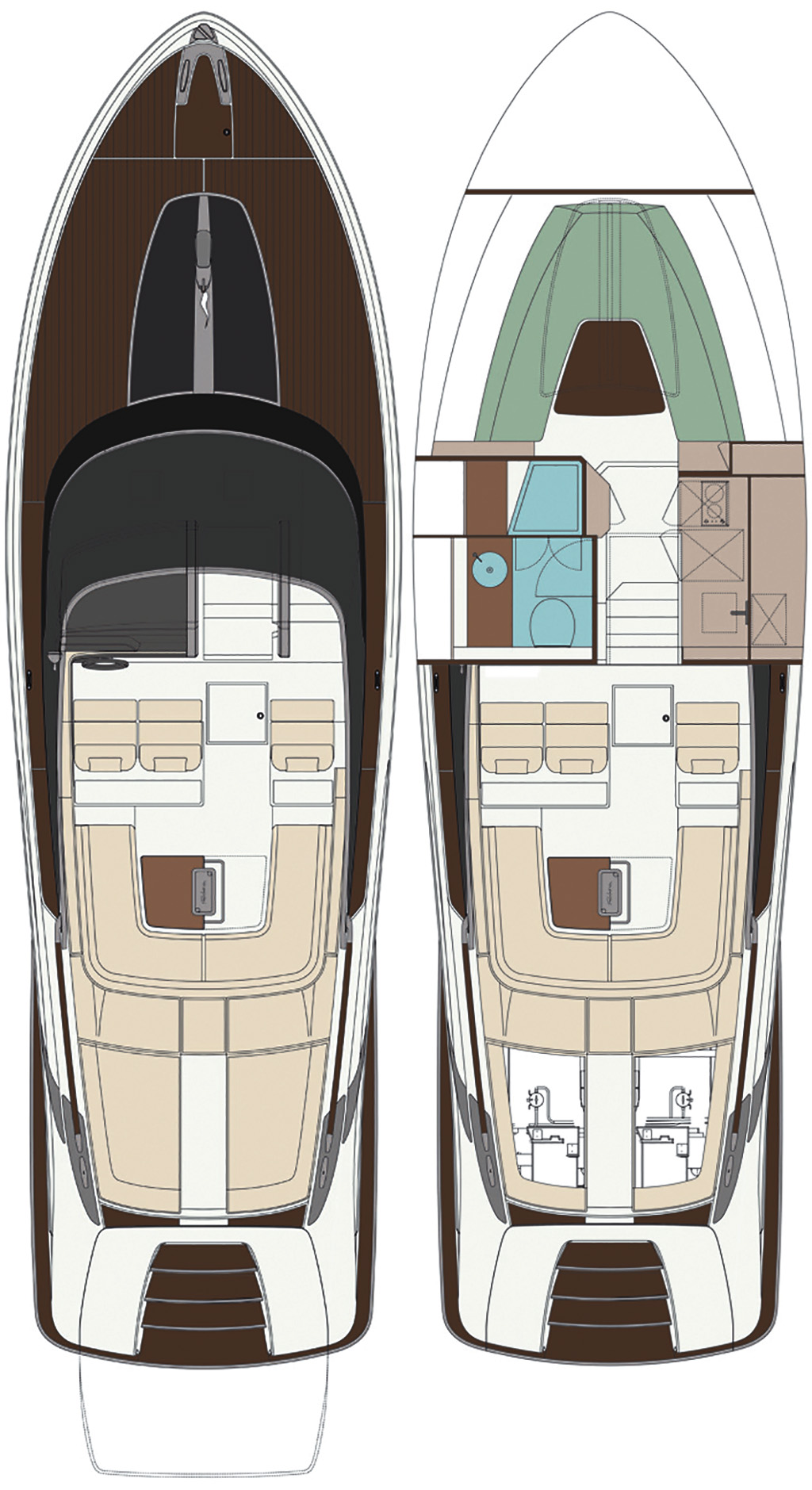 Rivamare layout diagrams