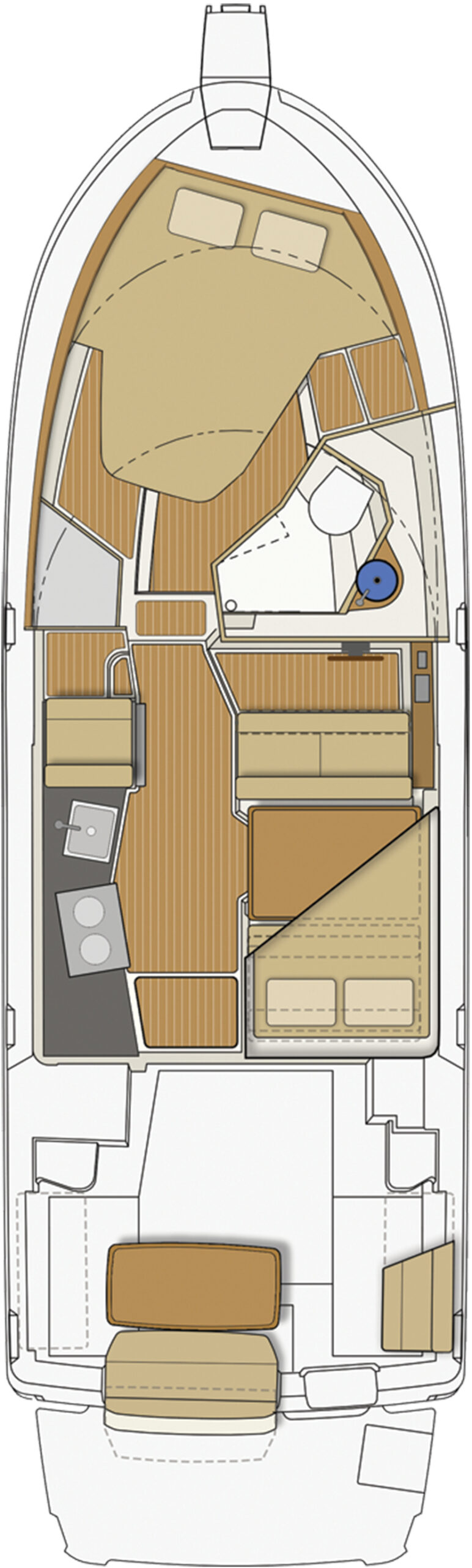 Ranger Tugs R-29 CB layout diagram