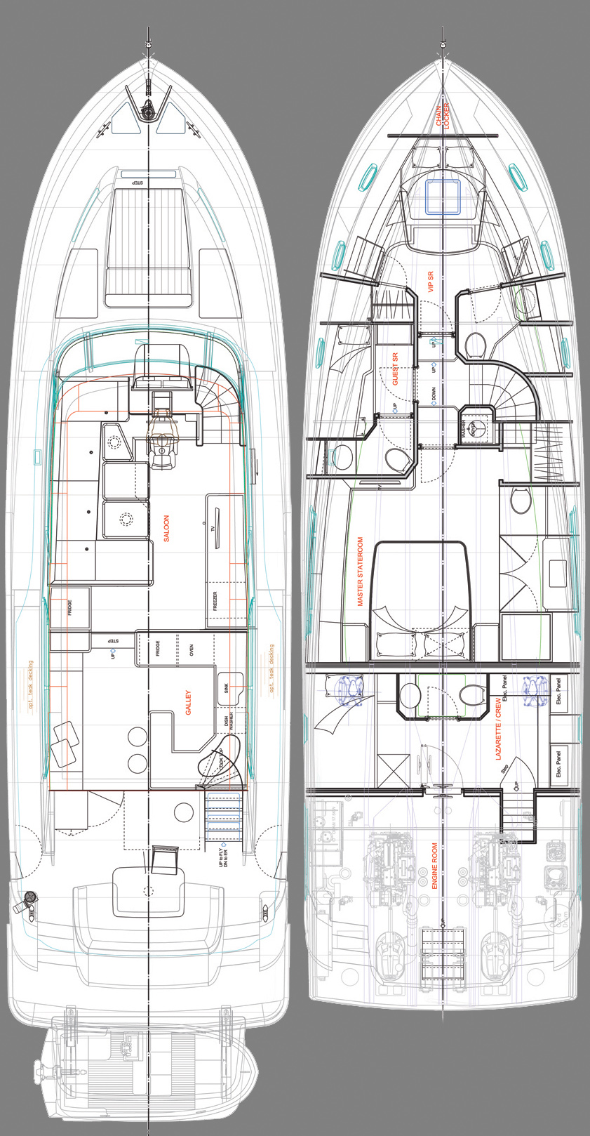 Outer Reef Trident 620 layout diagram
