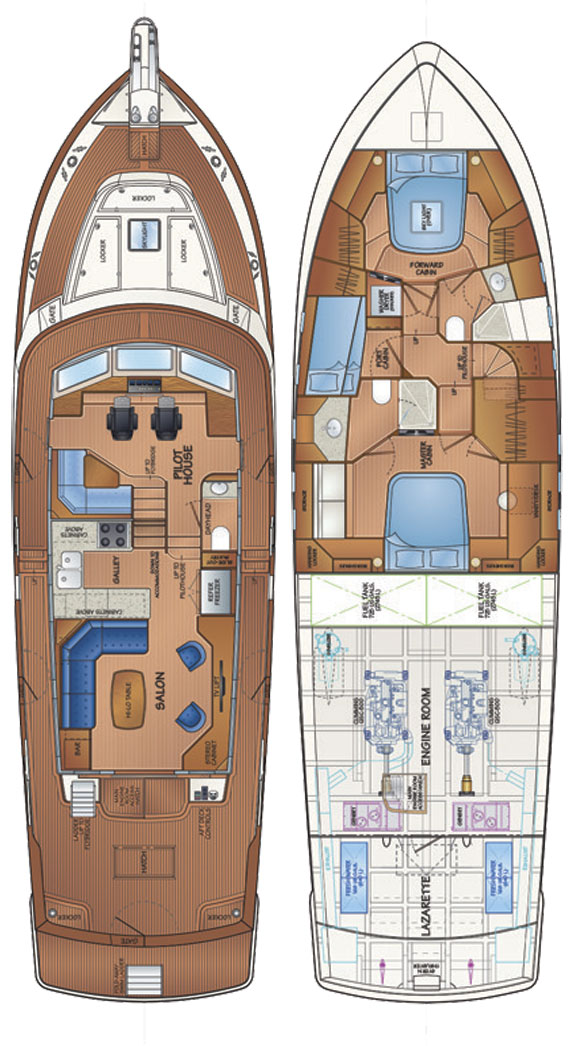 Fleming 58 deckplans