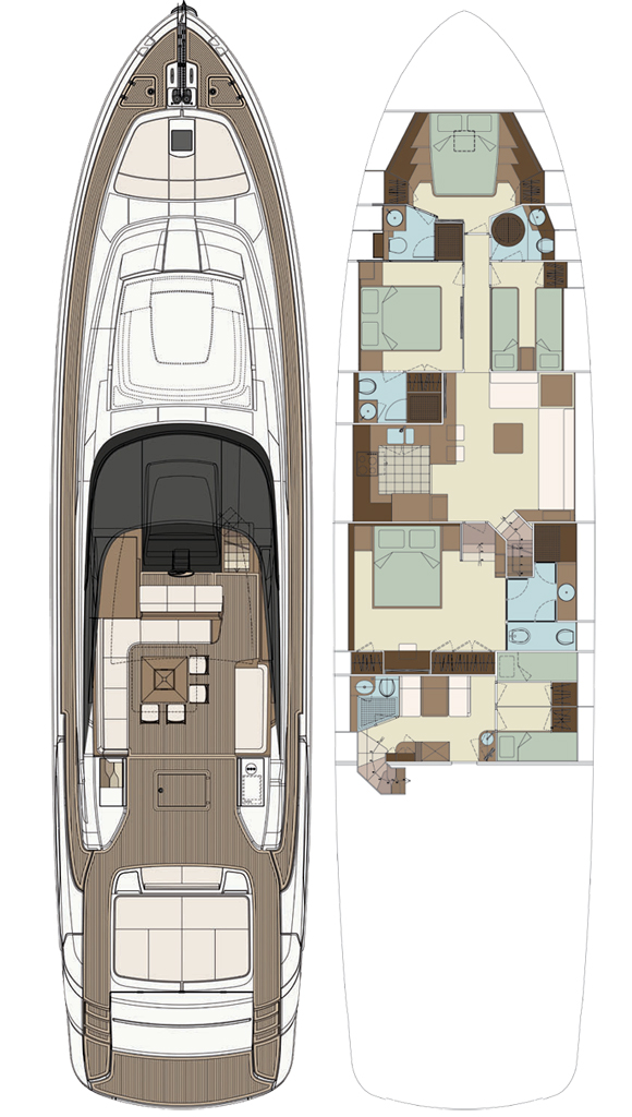 Riva Florida 88 layout diagram
