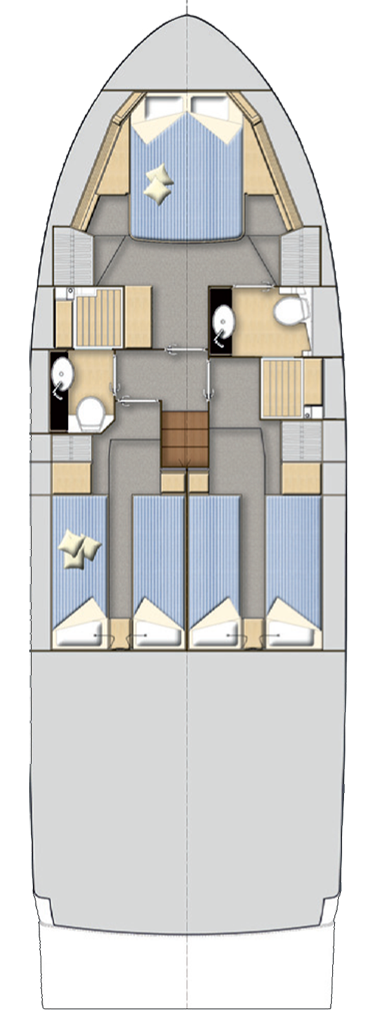 Bavaria Virtess 420 Coupe deckplan