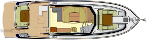 Azimut Magellano 53 deckplans - Maindeck