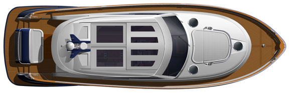 Belize 54 layout diagram - top deck