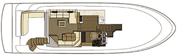 Sea Ray 510 Fly - deckplans, maindeck