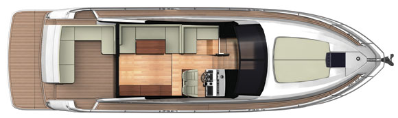 Fairline Targa 48 Open upper deck