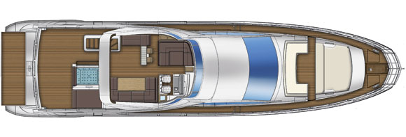 Azimut 80 flybridge deck plan