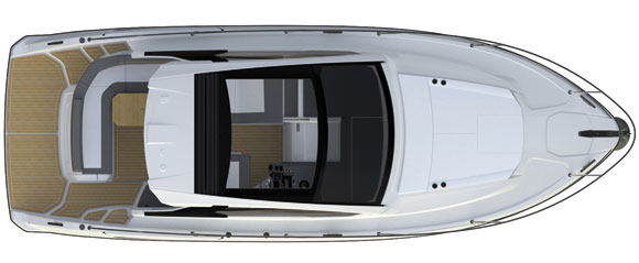 Azimut Atlantis 34 - deck plans