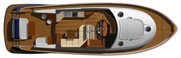 Belize 54 layout diagram - main deck
