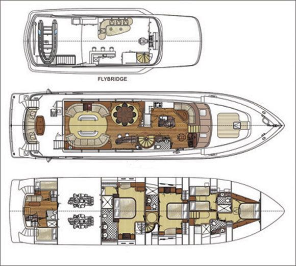 Cheoy Lee Bravo 88 layout diagram
