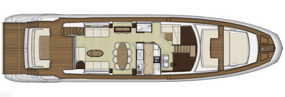 Azimut 80 main deck layout