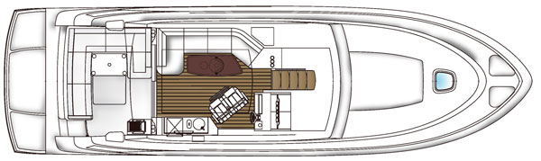 Sea Ray 510 Sundancer layout - upper
