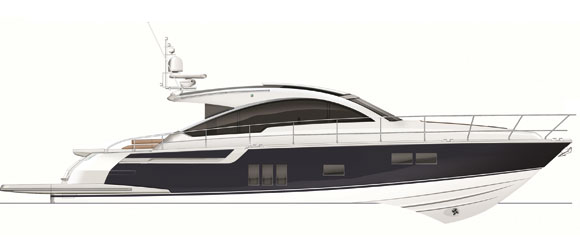 Fairline Targa 62GT - profile diagram