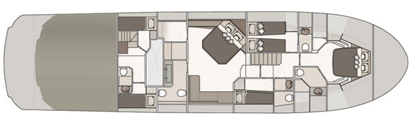 MCY70 - lower deck layout digram