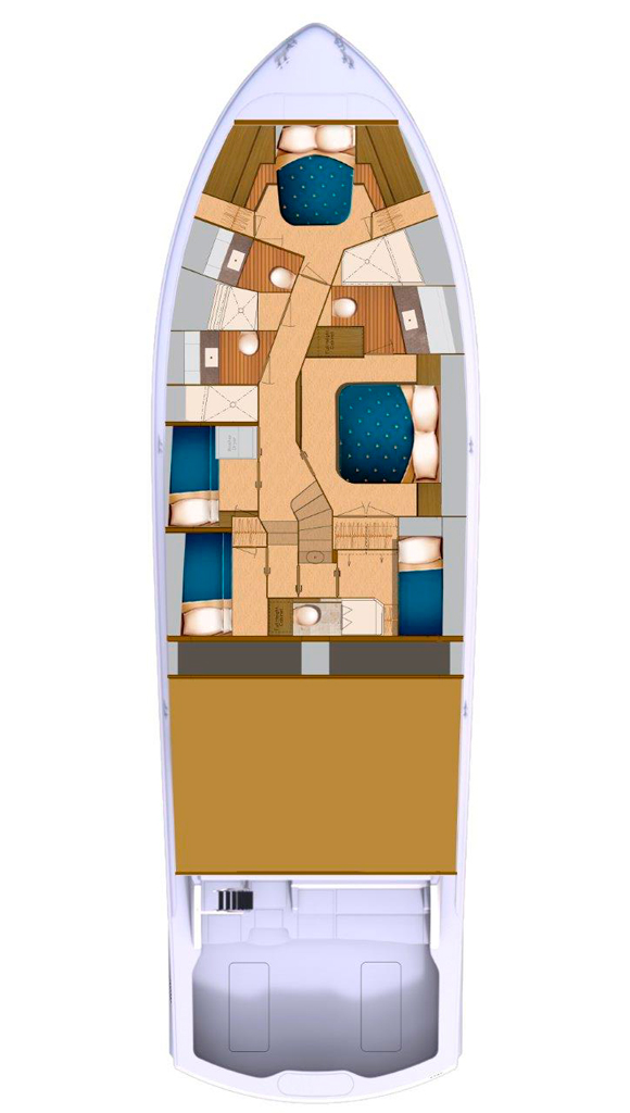 Hatteras GT70 deckplans